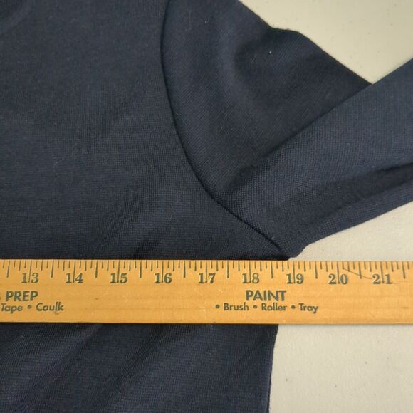 Theo Miles Sweater Jacket Women's Long Sleeve Black Bedazzled Wool Blend small - Picture 4 of 7